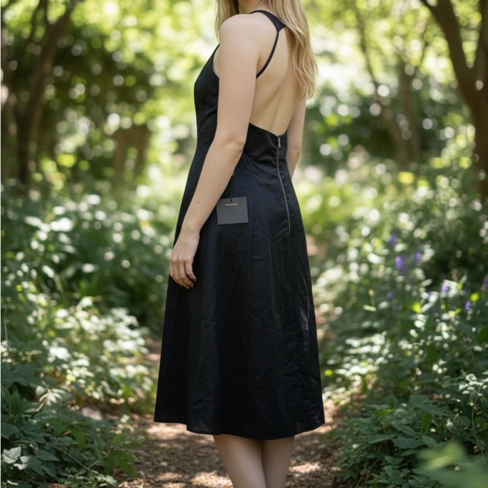 Elegant Narciso Rodriguez Black Backless Dress - Picture 4 of 7